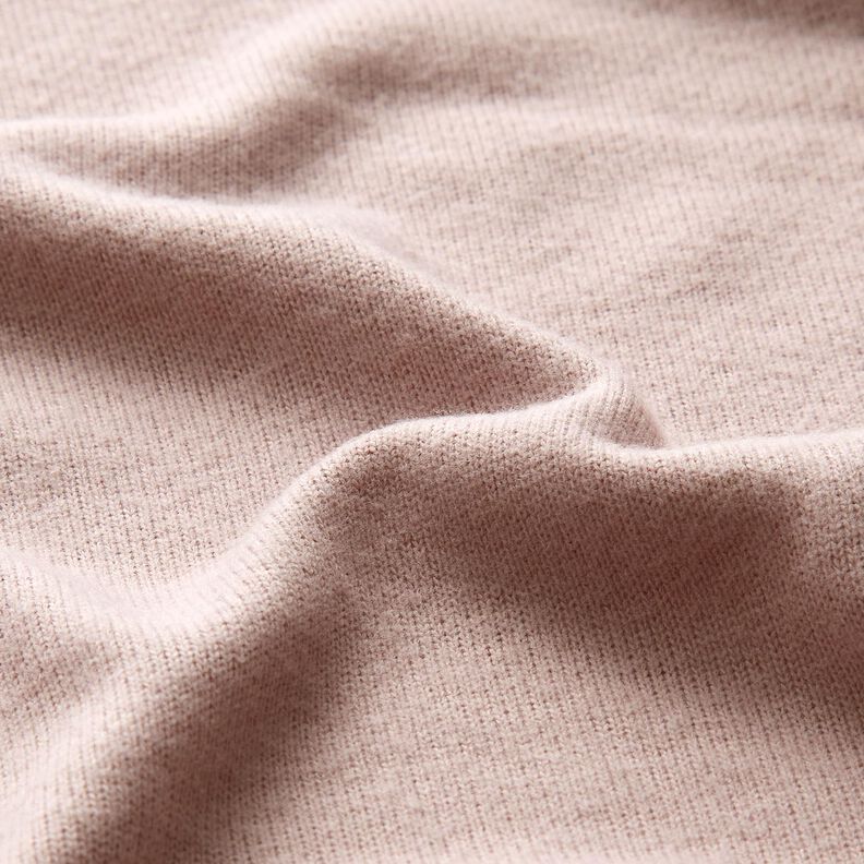 Fine Knit Jersey Plain – light dusky pink,  image number 2