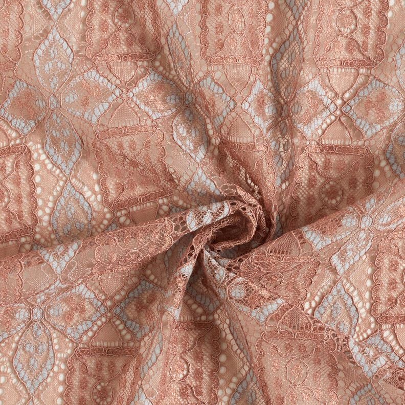 Lace fabric ornaments – light dusky pink,  image number 4