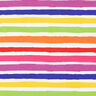 French Terry rainbow stripes – white,  thumbnail number 1